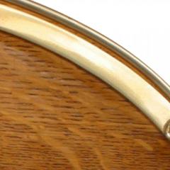 English Victorian Oak and Silver Tray - 4322546