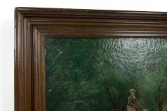 English Victorian Oil Painting of Stage Coach - 4654117