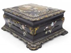 English Victorian Papier Mache Box - 4321385