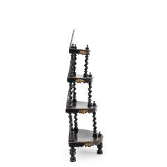 English Victorian Papier Mache etagere - 4170707