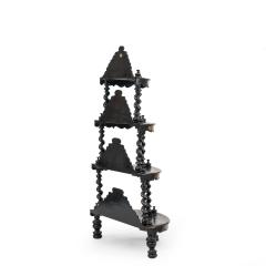 English Victorian Papier Mache etagere - 4170708
