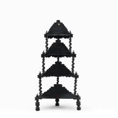 English Victorian Papier Mache etagere - 4170709