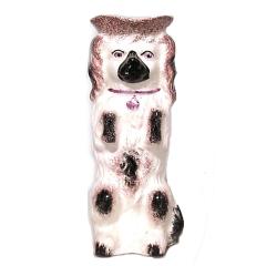 English Victorian Porcelain Dog Vase - 4709315