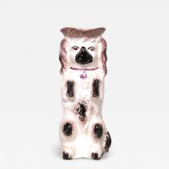English Victorian Porcelain Dog Vase - 4709379