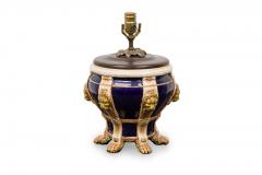 English Victorian Porcelain Minton Urn Lamp - 4665025