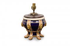 English Victorian Porcelain Minton Urn Lamp - 4665026