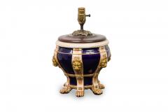 English Victorian Porcelain Minton Urn Lamp - 4665027