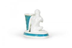 English Victorian Porcelain Monkey Vase - 4321201