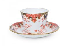 English Victorian Porcelain Teacups and Saucers - 4673426