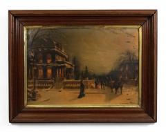 English Victorian Print of Winter Scene - 4517011
