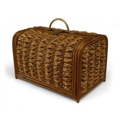 English Victorian Rattan Box - 4709310
