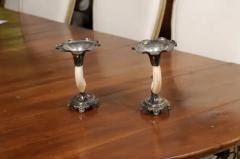 English Victorian Rodgers Sons 19th Century Game Animal Horns on Silver Mounts - 3485582