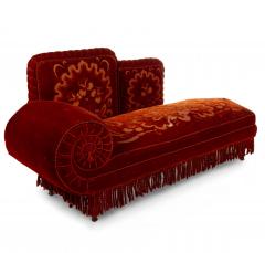 English Victorian Rust Velvet - 1404439