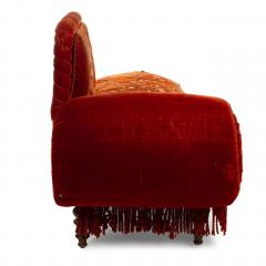 English Victorian Rust Velvet - 1404441