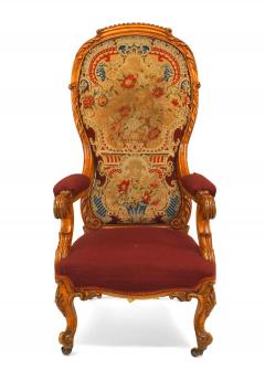 English Victorian Satinwood Arm Chair - 1404063