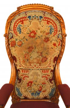 English Victorian Satinwood Arm Chair - 1404066
