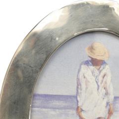 English Victorian Silver Oval Picture Frame - 4674813