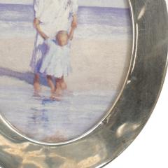 English Victorian Silver Oval Picture Frame - 4674815