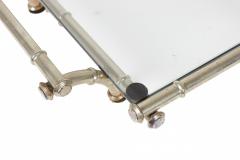 English Victorian Silver Plate Bamboo Tray - 4669212