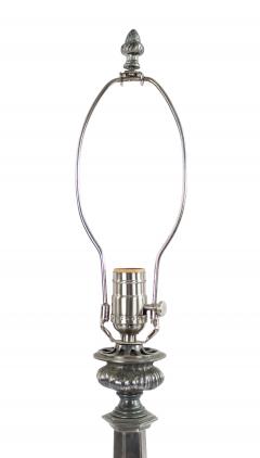 English Victorian Silver Plate Table Lamp - 1380897