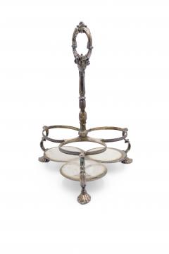 English Victorian Silver Plate Tantalus Set - 4322459