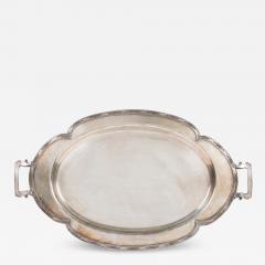 English Victorian Silver Plate Tray - 4332371