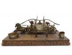 English Victorian Smoking Stand with Carriage Figure - 4200797