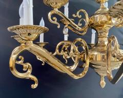 English Victorian Style Brass Chandelier 15 Arms - 3343749