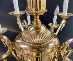 English Victorian Style Brass Chandelier 15 Arms - 3343756