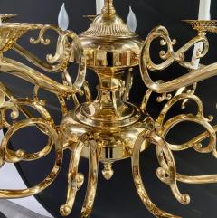 English Victorian Style Brass Chandelier 15 Arms - 3343757