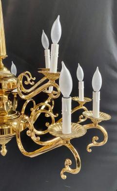 English Victorian Style Brass Chandelier 15 Arms - 3343759