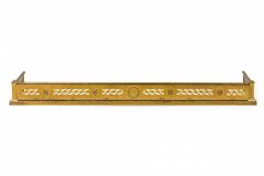 English Victorian Style Brass Fire Fender - 4198880
