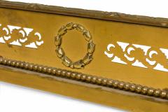 English Victorian Style Brass Fire Fender - 4198885