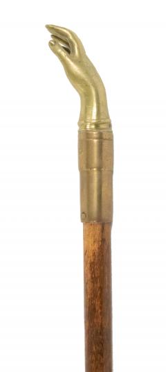 English Victorian Style Brass Hand Cane 1 - 3196135
