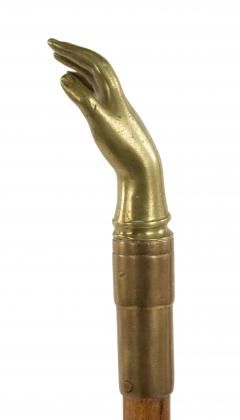 English Victorian Style Brass Hand Cane 1 - 3196138