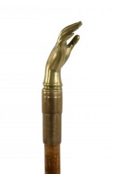 English Victorian Style Brass Hand Cane 1 - 3196140