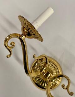 English Victorian Style Brass Sconce a Pair - 3350886