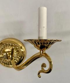 English Victorian Style Brass Sconce a Pair - 3350888