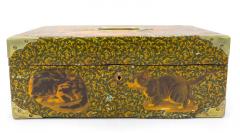 English Victorian Style Decoupage Cat Box - 4198933