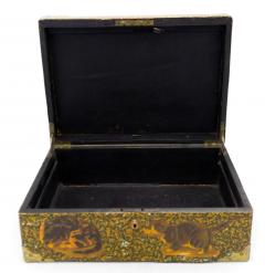 English Victorian Style Decoupage Cat Box - 4198936