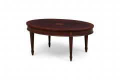 English Victorian Style Oval Coffee Table - 4635245