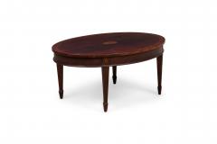 English Victorian Style Oval Coffee Table - 4635248