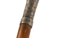 English Victorian Style Silver and Wood Cane - 4671288