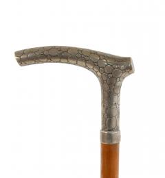 English Victorian Style Silver and Wood Cane - 4671290