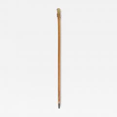 English Victorian Style Wood and Bronze Cane with Hand - 4710582