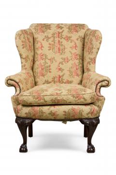 English Victorian Tan Wing Chair - 4665602
