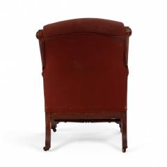 English Victorian Tufted Walnut Arm Chair - 1404015