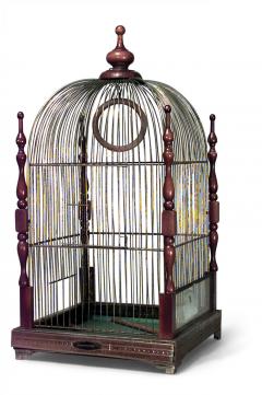 English Victorian Walnut Bird Cage - 4520713
