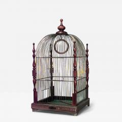 English Victorian Walnut Bird Cage - 4522939