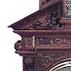 English Victorian Walnut Wall Barometer - 4635090